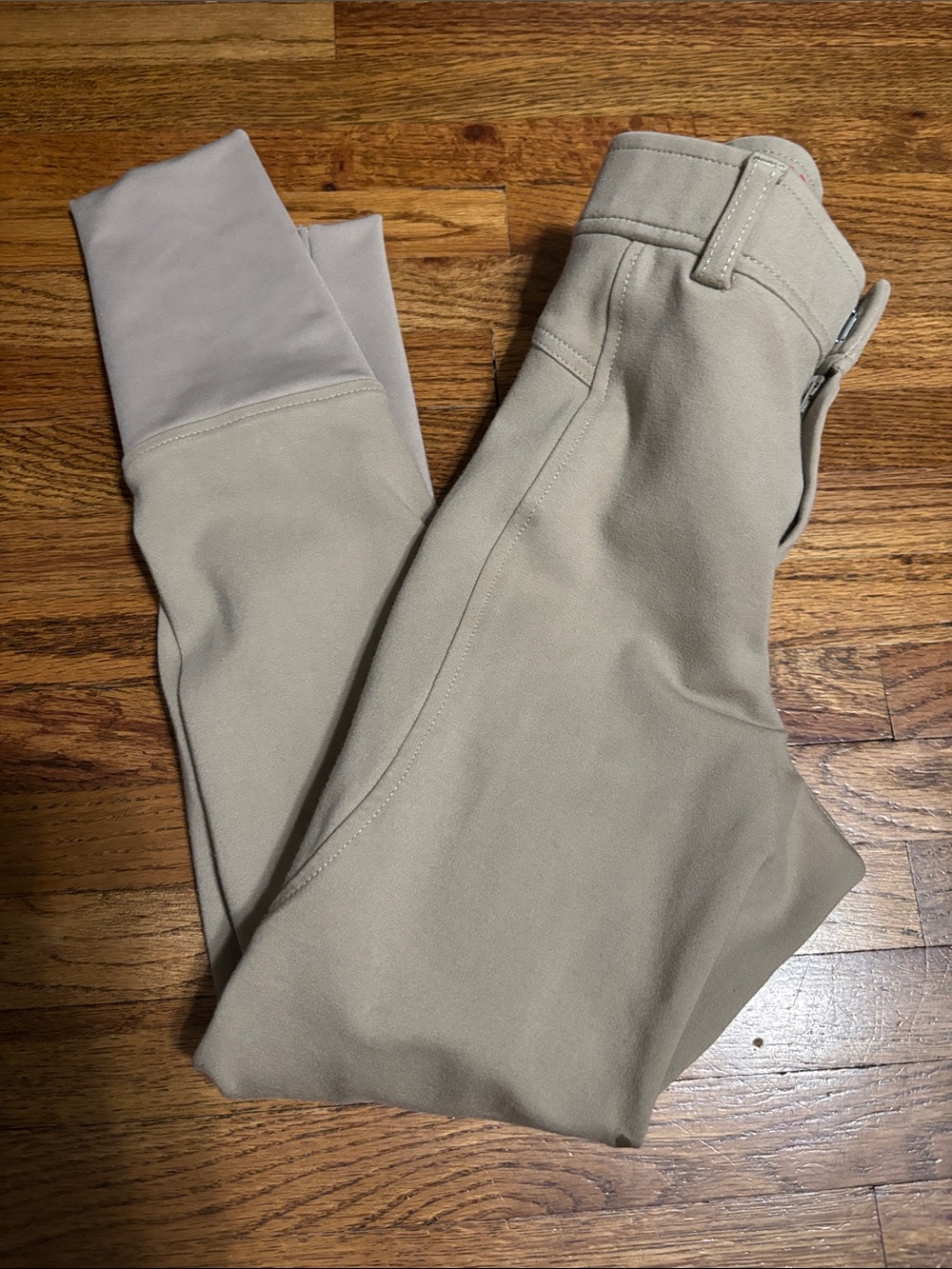 Elation Red Label Sport kids size 10 horseback riding pants breeches tan